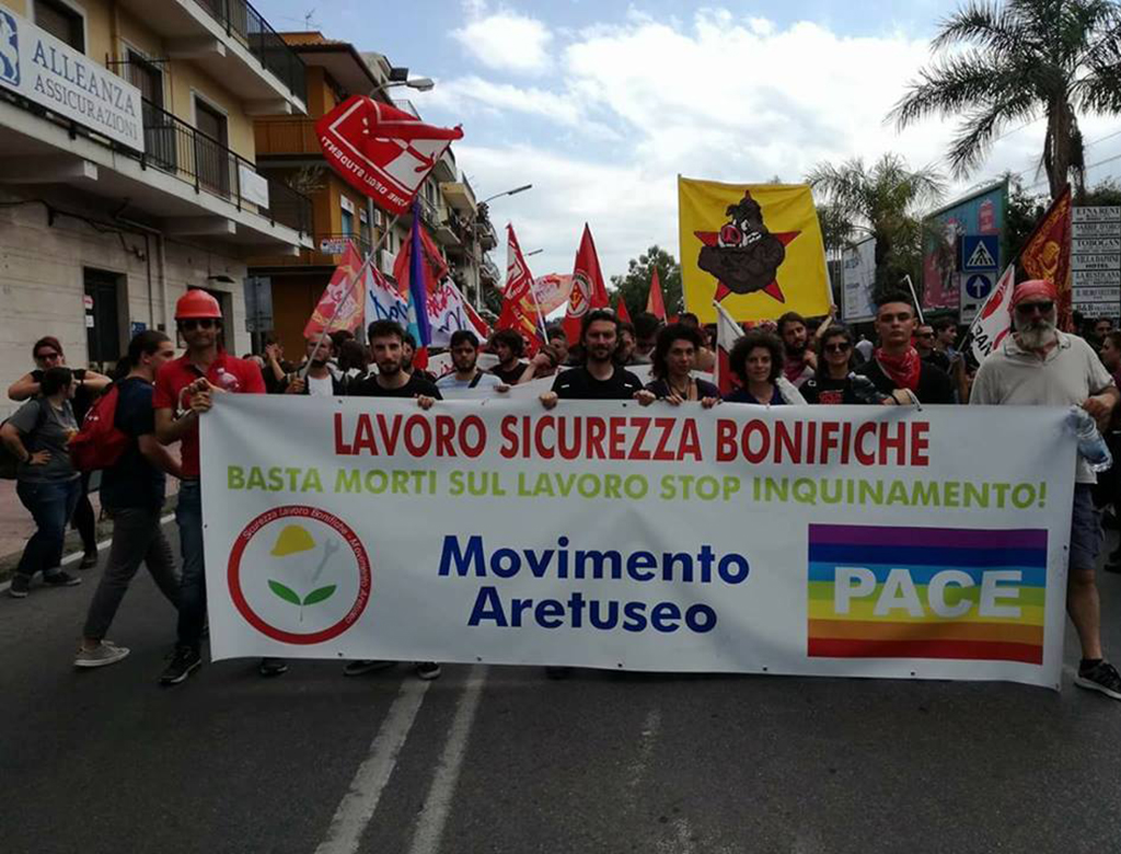 Siracusa: 19 maggio, corteo contro le nocività e le morti sul lavoro.