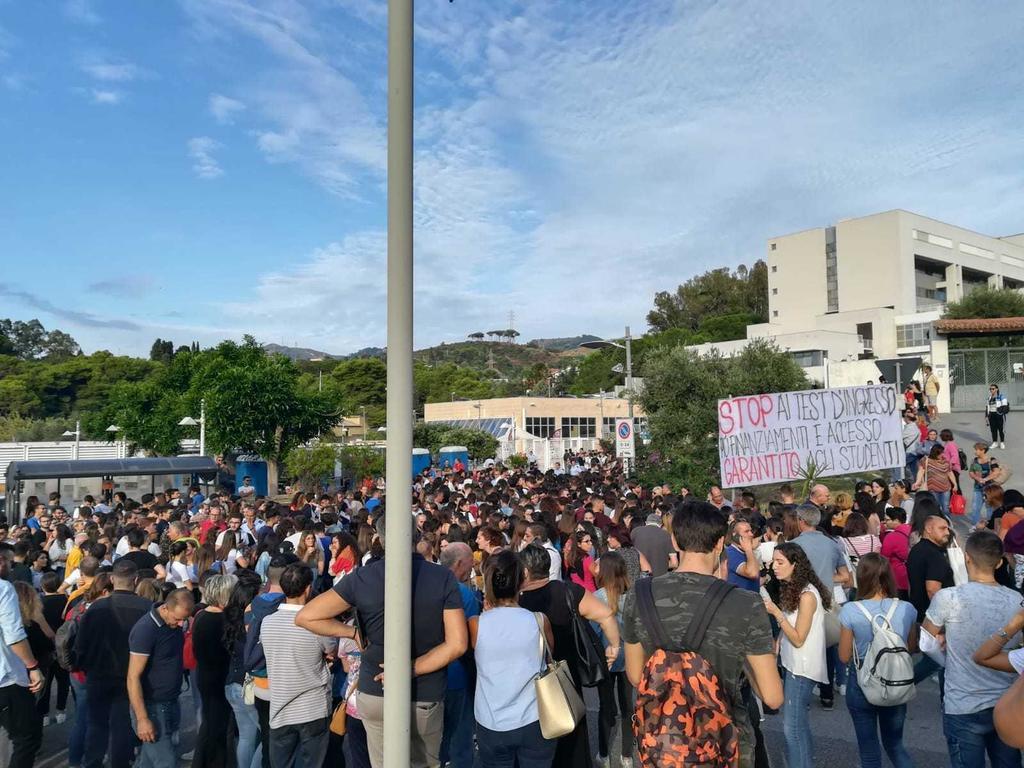 Università di Messina: protesta contro i test d’ingresso