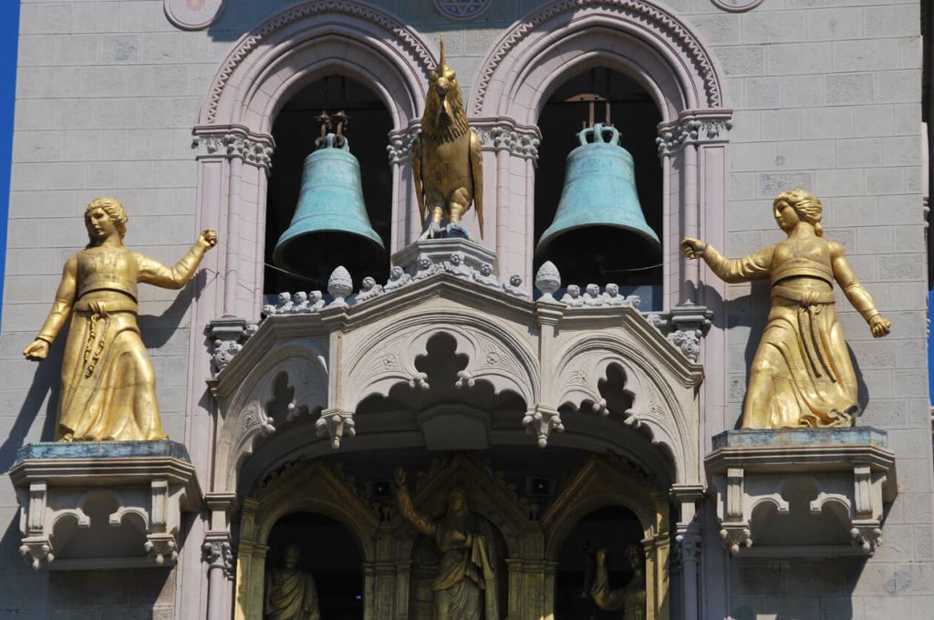 Il Campanile del Duomo di Messina. La parte superiore