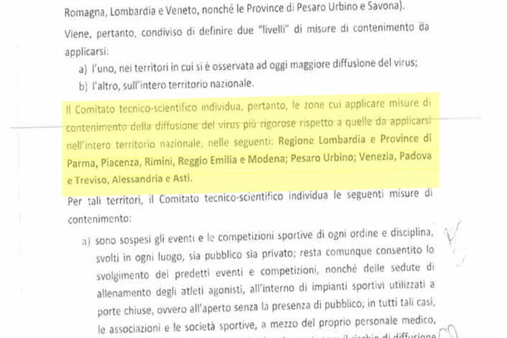 I verbali del comitato tecnico scientifico: lo Stato italiano ha sacrificato il Sud e la Sicilia
