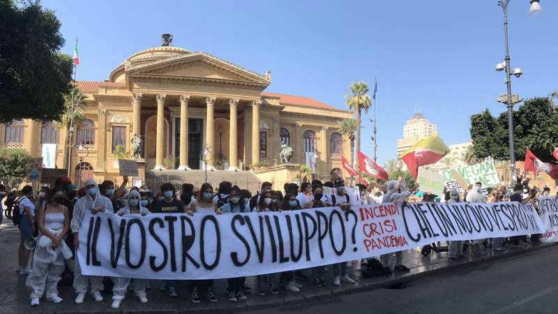 La Sicilia in piazza per lo sciopero globale per il clima