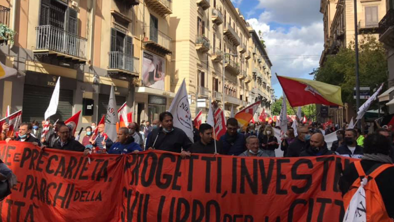 Sciopero generale contro il Governo italiano