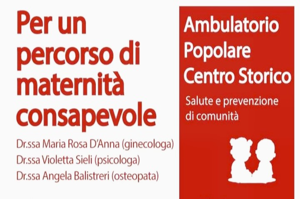 Ambulatorio Popolare Centro Storico: domani incontro sulla maternità consapevole