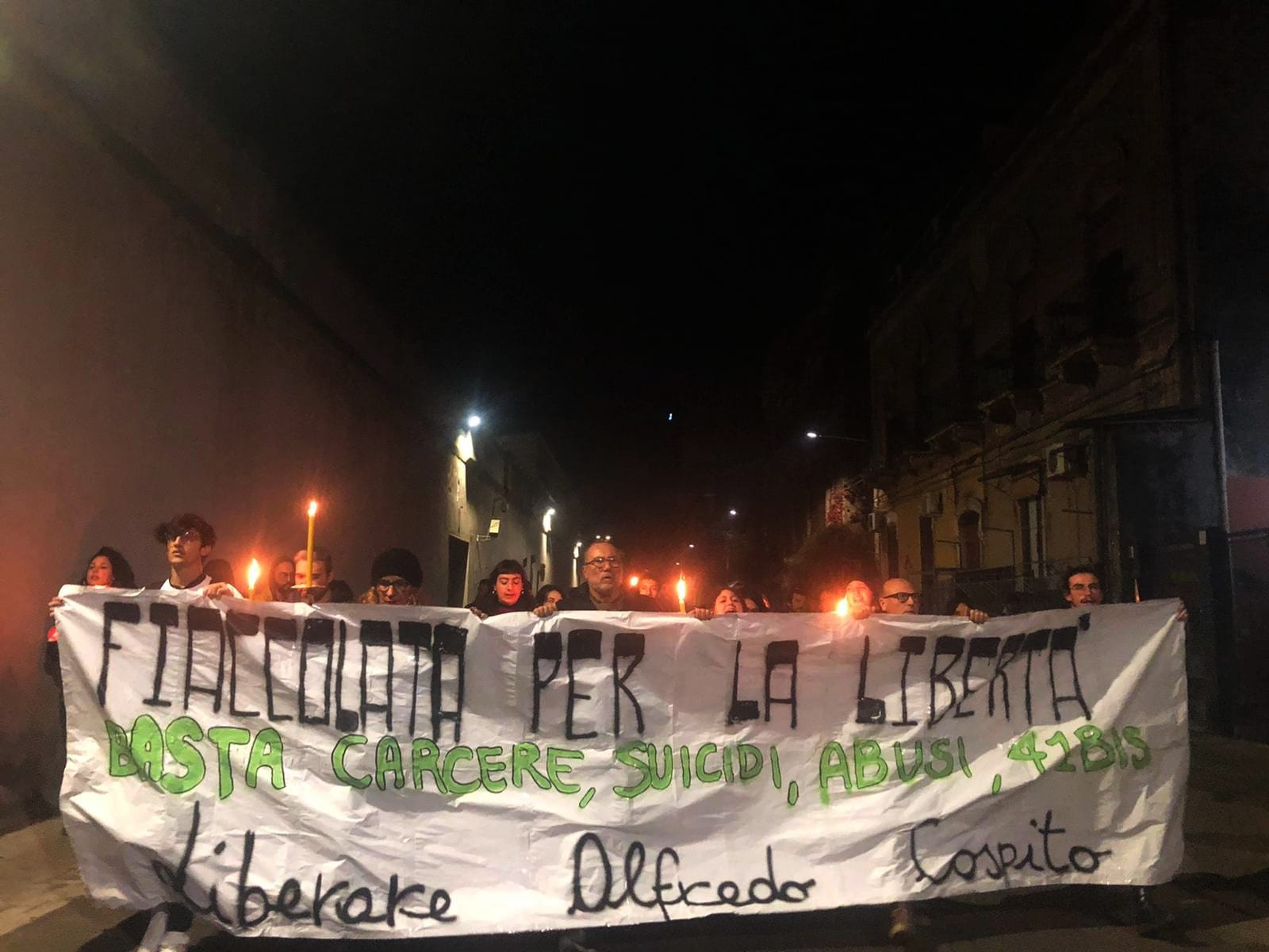 Catania, Fiaccolata per la Libertà