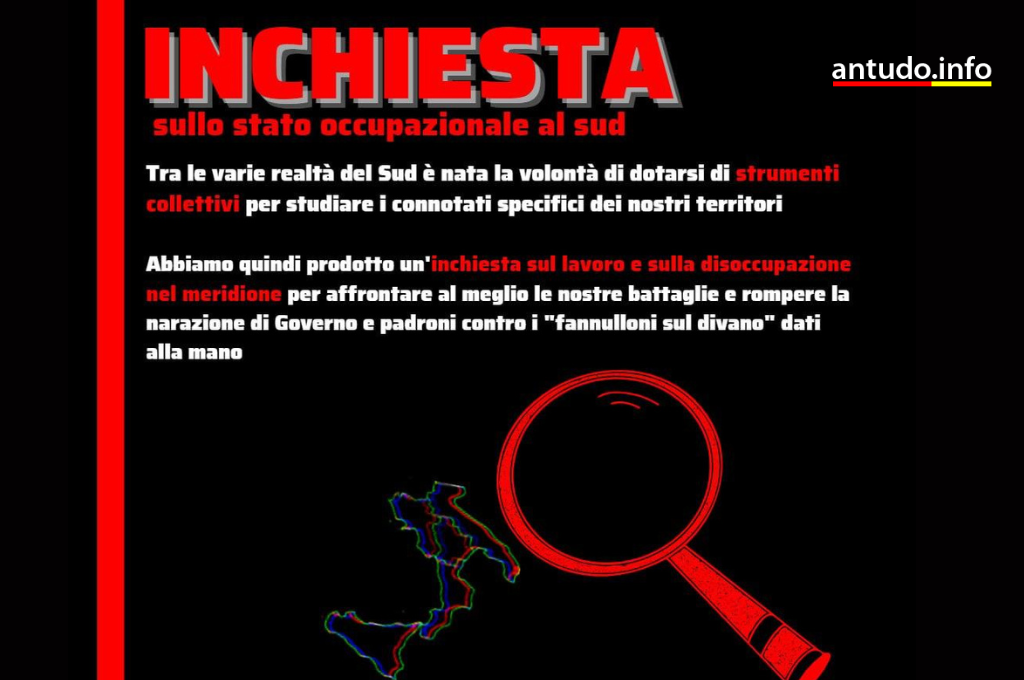 Inchiesta su stato occupazionale e disoccupazione al Sud