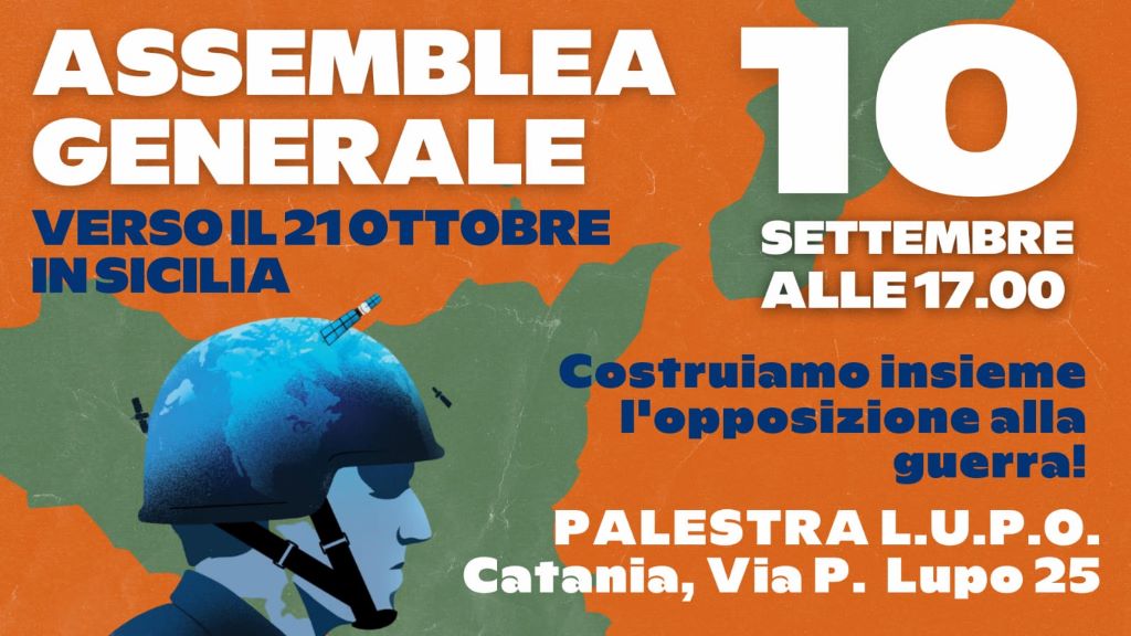 Verso il 21 ottobre in Sicilia: “costruiamo insieme l’opposizione alla guerra”